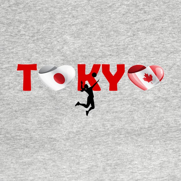 Sports games in Tokyo: Volleyball team from Canada (CA) by ArtDesignDE